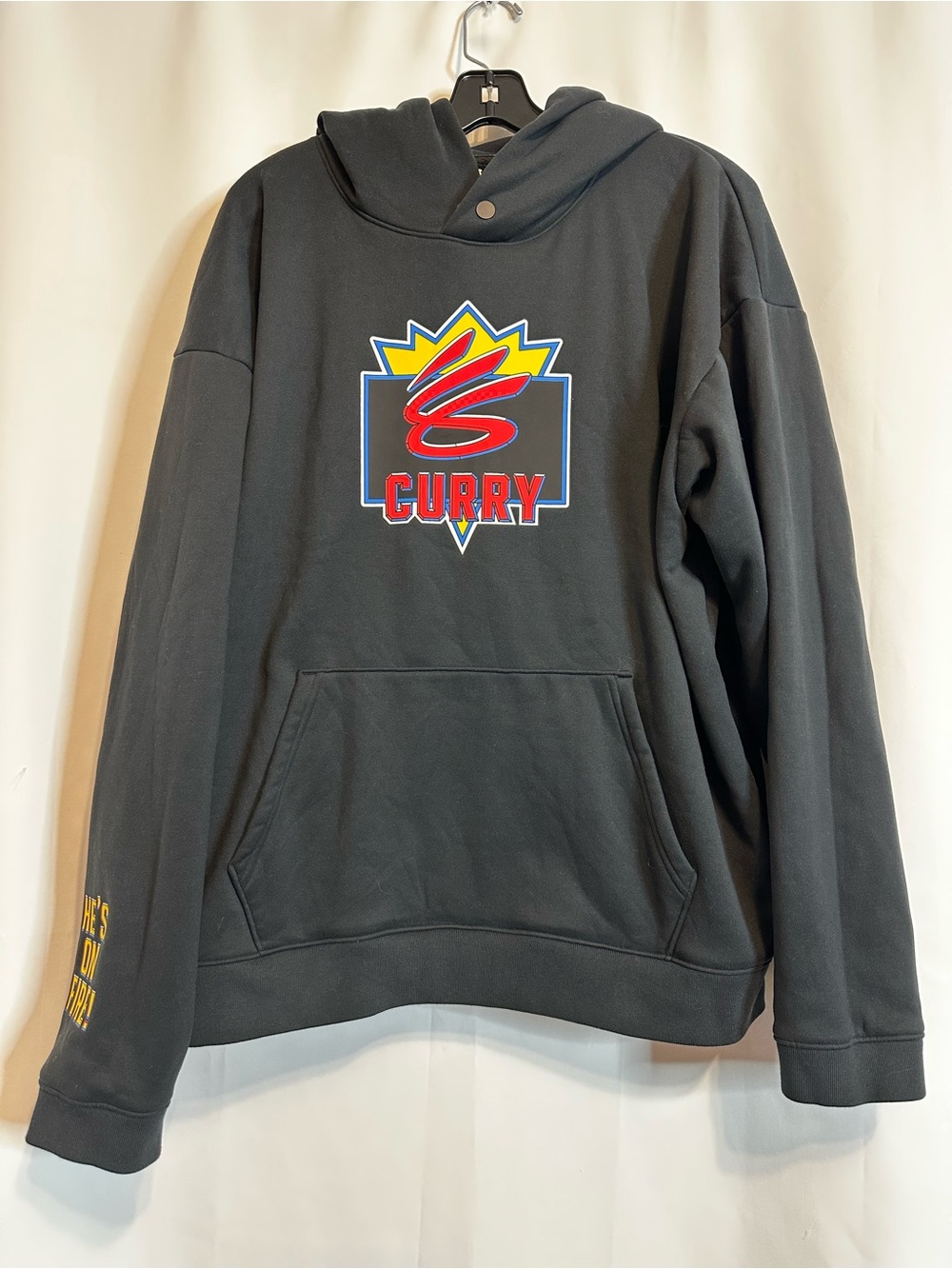 Stephen Curry NBA hoodie xlarge "He's on fire"
